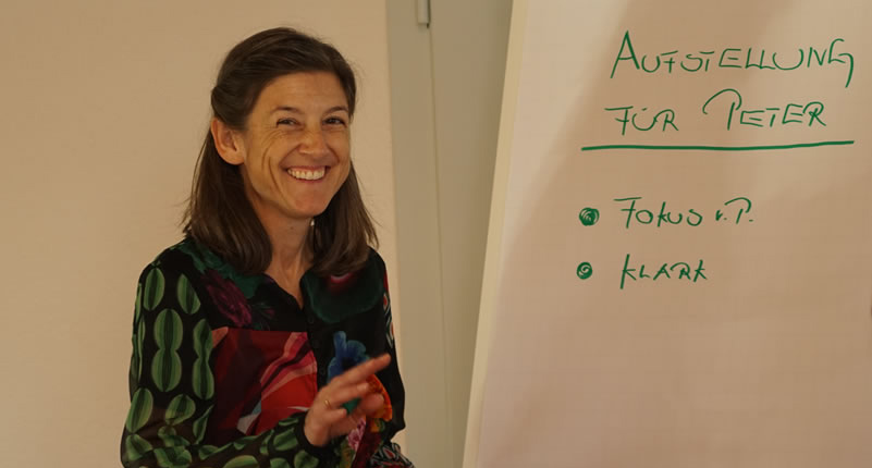 Patrica Gerwer an einem Aufstellungsmeeting