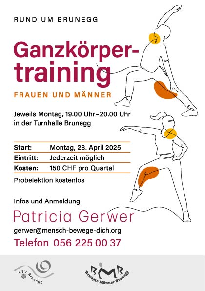Neues Angebot von Patricia Gerwer: Ganzkörpertrainig, montags in Brunegg